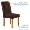 Mesa de Jantar 4 Lugares Isadora com Vidro Cinamomo/Off White/Marrom - Cel Móveis