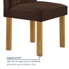 Mesa de Jantar 4 Lugares Isadora com Vidro Cinamomo/Off White/Marrom - Cel Móveis