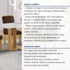 Mesa de Jantar 4 Lugares Isadora com Vidro Cinamomo/Off White/Marrom - Cel Móveis