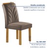 Mesa de Jantar 4 Lugares Isadora com Vidro Cinamomo/Off White/Bege Escuro - Cel Móveis