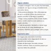 Mesa de Jantar 4 Lugares Isadora com Vidro Cinamomo/Off White/Bege Escuro - Cel Móveis