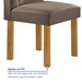 Mesa de Jantar 4 Lugares Isadora com Vidro Cinamomo/Off White/Bege Escuro - Cel Móveis