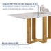 Mesa de Jantar 4 Lugares Isadora com Vidro Cinamomo/Off White/Bege Claro - Cel Móveis