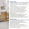 Mesa de Jantar 4 Lugares Isadora com Vidro Cinamomo/Off White/Bege Claro - Cel Móveis