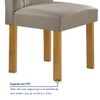 Mesa de Jantar 4 Lugares Isadora com Vidro Cinamomo/Off White/Bege Claro - Cel Móveis