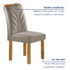 Mesa de Jantar 4 Lugares Isadora com Vidro Cinamomo/Off White/Bege Claro - Cel Móveis