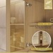 Cozinha Completa Condessa 8 Portas 1 Gavetas 100 % Mdf com Vidro Carvalho/Greige - Nesher
