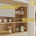 Cozinha Compacta Realeza 6 Portas 3 Gavetas 100% Mdf Ripado Carvalho/Greige - Nesher
