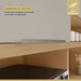 Cozinha Compacta Realeza 5 Portas 2 Gavetas 100% Mdf Ripado Carvalho/Greige - Nesher