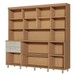 Cozinha Compacta Nobreza 7 Portas 2 Gavetas 100% Mdf Carvalho/Greige - Nesher