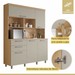 Cozinha Compacta Nobreza 5 Portas 2 Gavetas 100% Mdf Carvalho/Greige - Nesher