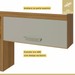 Cozinha Compacta Princesa 4 Portas 3 Gavetas Ripado 100% Mdf Freijó/Off White - Nesher