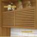 Cozinha Compacta Princesa 4 Portas 3 Gavetas Ripado 100% Mdf Freijó/Off White - Nesher