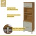 Cozinha Compacta Princesa 4 Portas 1 Gaveta Freijó/Off White - Nesher