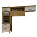 Cozinha Compacta Princesa 4 Portas 1 Gaveta Freijó/Off White - Nesher