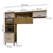Cozinha Compacta Princesa 4 Portas 1 Gaveta Freijó/Off White - Nesher
