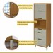 Cozinha Completa Imperatriz 5 Portas 3 Gavetas Ripado 100% Mdf Freijó/Off White - Nesher
