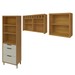 Cozinha Completa Imperatriz 5 Portas 3 Gavetas Ripado 100% Mdf Freijó/Off White - Nesher