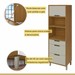 Cozinha Completa Imperatriz 4 Portas 3 Gavetas Ripado 100% Mdf Freijó/Off White - Nesher