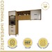 Cozinha Completa Imperatriz 4 Portas 3 Gavetas Ripado 100% Mdf Freijó/Off White - Nesher