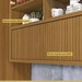 Cozinha Completa Imperatriz 4 Portas 3 Gavetas Ripado 100% Mdf Freijó/Off White - Nesher