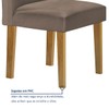 Mesa de Jantar 6 Lugares Isadora Luisa com Vidro Cinamomo/Off White/Veludo Bege Escuro - Cel Móveis