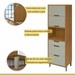 Cozinha Completa Imperatriz 4 Portas 3 Gavetas Ripado 100% Mdf Freijó/Off White - Nesher