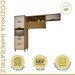 Cozinha Completa Imperatriz 4 Portas 3 Gavetas Ripado 100% Mdf Freijó/Off White - Nesher