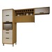 Cozinha Completa Imperatriz 4 Portas 3 Gavetas Ripado 100% Mdf Freijó/Off White - Nesher