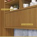 Cozinha Completa Imperatriz 4 Portas 3 Gavetas Ripado 100% Mdf Freijó/Off White - Nesher