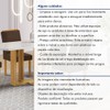 Mesa de Jantar 4 Lugares Isadora Luisa com Vidro Cinamomo/Off White/Marrom - Cel Móveis
