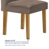 Mesa de Jantar 4 Lugares Isadora Luisa com Vidro Cinamomo/Off White/Bege Escuro - Cel Móveis