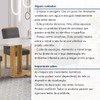 Mesa de Jantar 4 Lugares Isadora Luisa com Vidro Cinamomo/Off White/Cinza - Cel Móveis