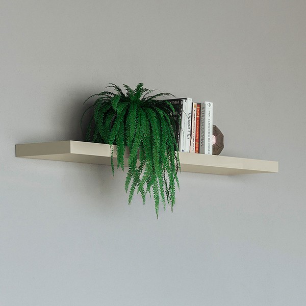 Prateleira Decorativa 100% Mdf Off White - Dalla Costa