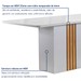 Mesa de Jantar 6 Lugares Celeste com Vidro Off White/Cinamomo/Bege Claro - Cel Móveis