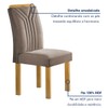 Mesa de Jantar 4 Lugares Celeste com Vidro Off White/Cinamomo/Bege Escuro - Cel Móveis