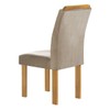 Mesa de Jantar 4 Lugares Celeste com Vidro Off White/Cinamomobege Claro - Cel Móveis