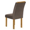 Mesa de Jantar 6 Lugares Celeste Luisa com Vidro Off White/Cinamomo/Bege Escuro - Cel Móveis