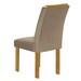 Mesa de Jantar 6 Lugares Celeste Luisa com Vidro Off White/Cinamomo/Bege Claro - Cel Móveis