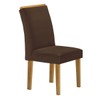Mesa de Jantar 4 Lugares Celeste Luisa com Vidro Off White/Cinamomo/Marrom - Cel Móveis