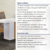 Mesa de Jantar 4 Lugares Celeste Luisa com Vidro Off White/Cinamomo/Bege Escuro - Cel Móveis