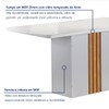 Mesa de Jantar 4 Lugares Celeste Luisa com Vidro Off White/Cinamomo/Bege Claro - Cel Móveis