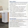 Mesa de Jantar 4 Lugares Celeste Luisa com Vidro Off White/Cinamomo/Bege Claro - Cel Móveis