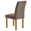 Mesa de Jantar 6 Lugares Lorena Espanha com Vidro Cinamomo/Off White/Bege Escuro - Cel Móveis