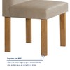Mesa de Jantar 6 Lugares Lorena Espanha com Vidro Cinamomo/Off White/Bege Claro - Cel Móveis