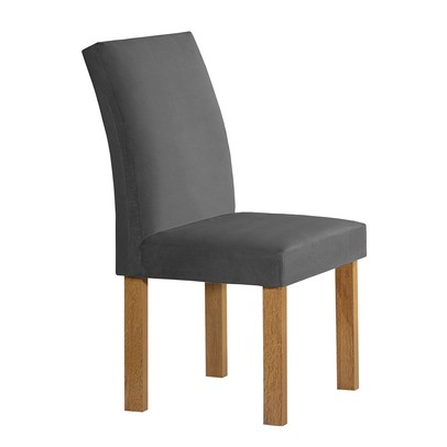 Mesa de Jantar 6 Lugares Lorena Espanha com Vidro Cinamomo/Off White/Cinza - Cel Móveis