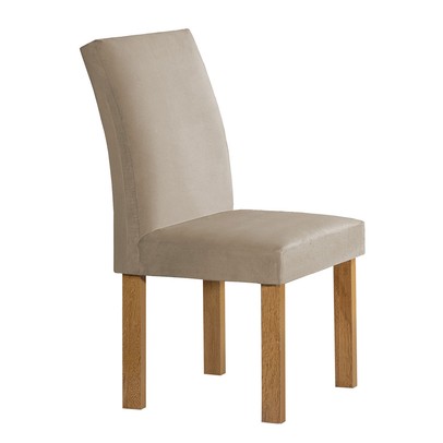 Mesa de Jantar 4 Lugares Lorena Espanha com Vidro Cinamomo/Off White/Bege Claro - Cel Móveis