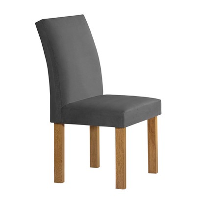 Mesa de Jantar 4 Lugares Lorena Espanha com Vidro Cinamomo/Off White/Cinza - Cel Móveis