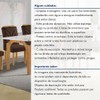 Mesa de Jantar 6 Lugares Melina Carolina com Vidro Cinamomo/Off White/Veludo Marrom - Cel Móveis