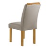 Mesa de Jantar 6 Lugares Melina Carolina com Vidro Cinamomo/Off White/Veludo Bege Claro - Cel Móveis